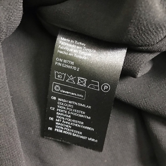 H&M Mama Womens Fairy Black Semi Sheer Long Sleeve Blouse Top Large Maternity - Picture 7 of 7